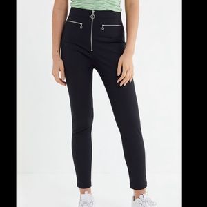 NWOT Urban Outfitters Black Zip up Pants